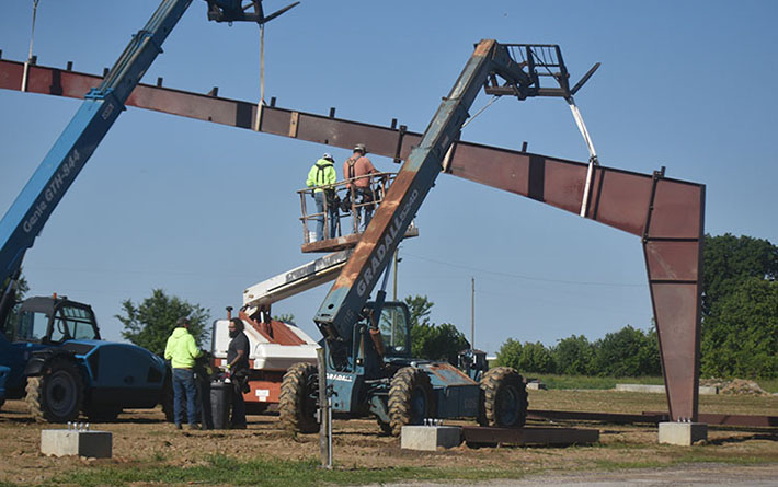 Progress continues on 618 Event Center at fairgrounds