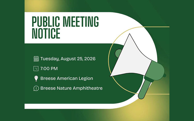 Town hall planned for proposed  Breese Nature Amphitheatre Aug. 25