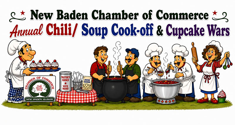 Gearing up for New Baden Chamber of Commerce's Chili and Soup Cook-off